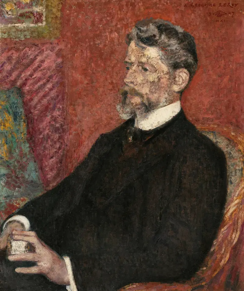 Porträtt av Grégoire Le Roy (1862–1941) av Georges Lemmen