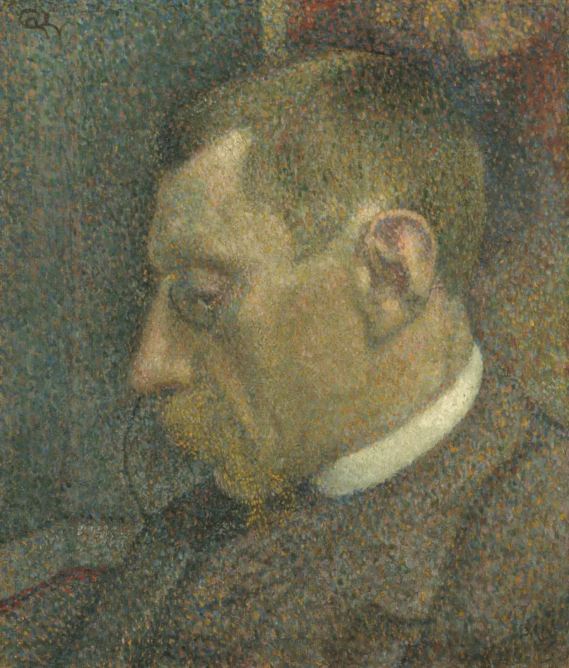 Porträtt av Verhaeren av Georges Lemmen
