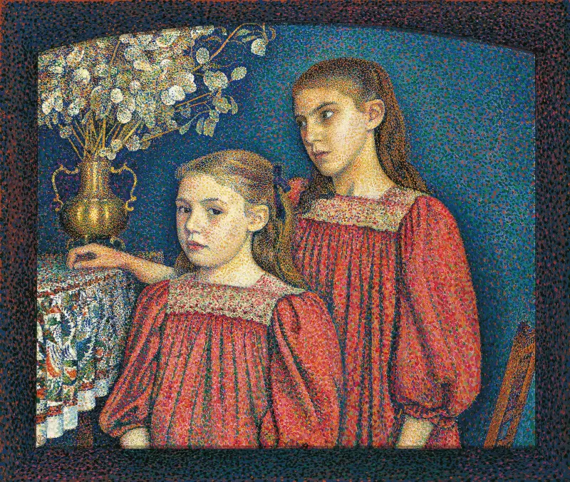 The Two Sisters or The Serruys Sisters av Georges Lemmen