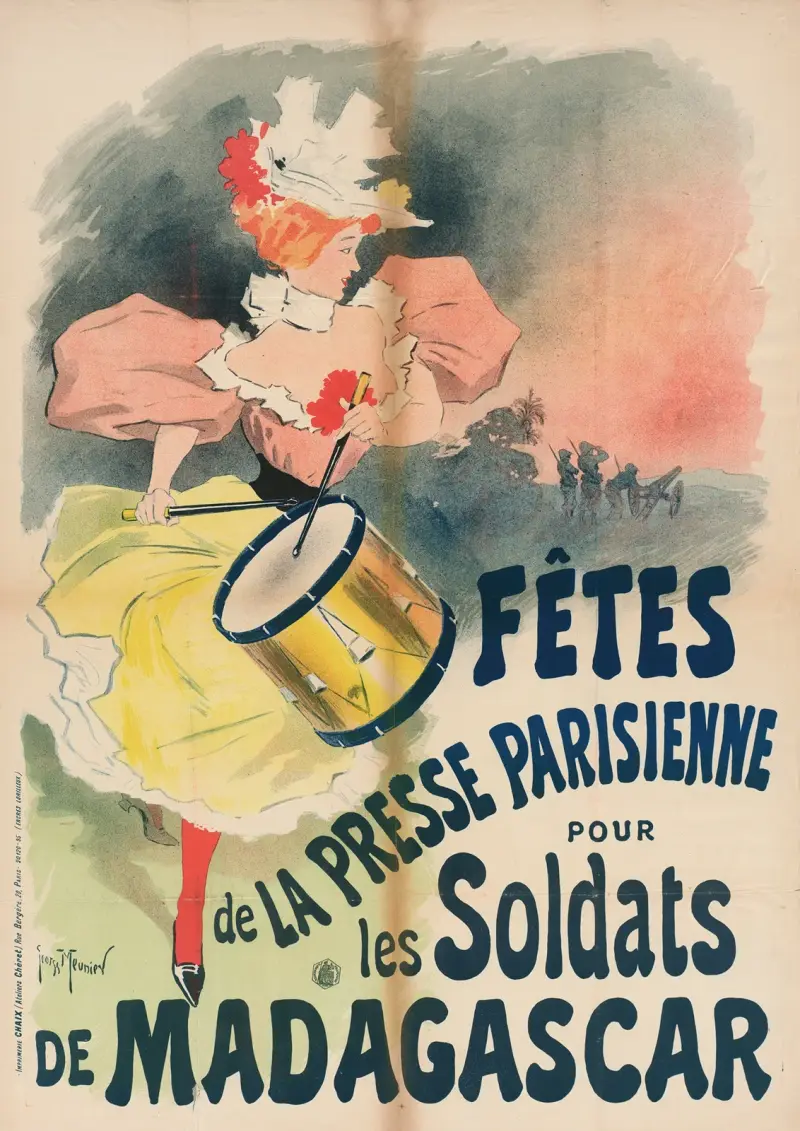 Fetes De La Presse Parisienne Pour Les Soldats De Madagascar av Georges Meunier