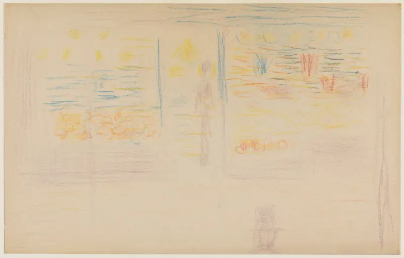 Sklep i dwie postacie, Georges Seurat