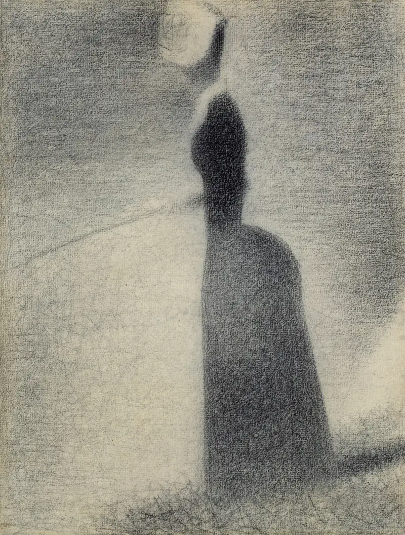 A Woman Fishing av Georges Seurat