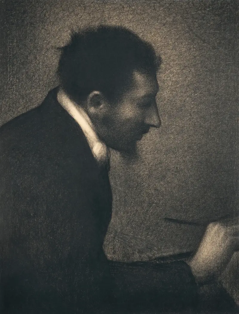 Aman-Jean (Portrét Edmonda Françoise Aman-Jeana), Georges Seurat