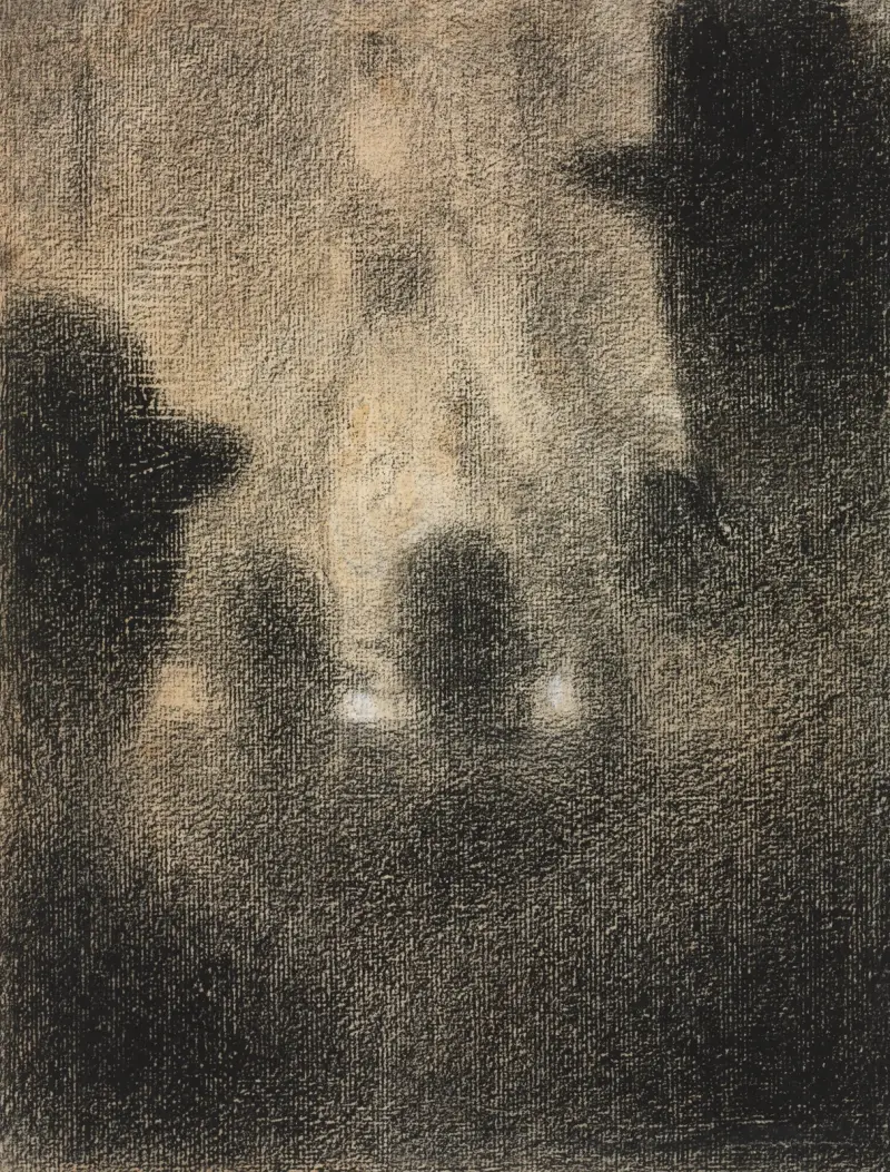 At the Concert Parisien av Georges Seurat