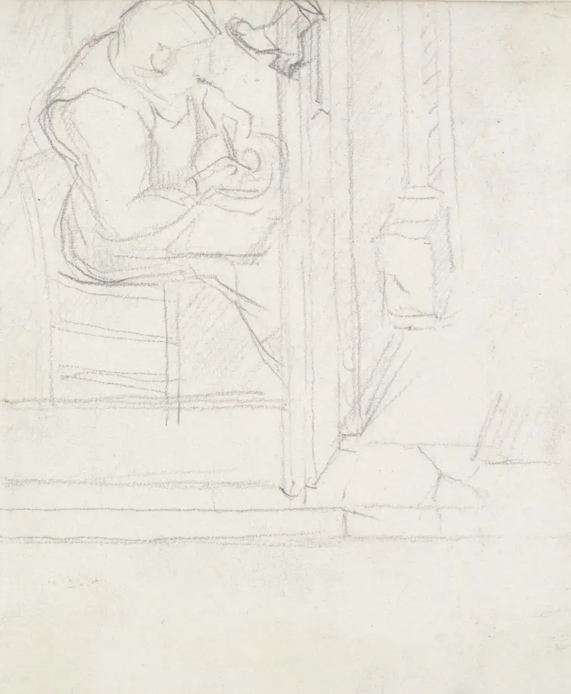 Švec při práci, Georges Seurat