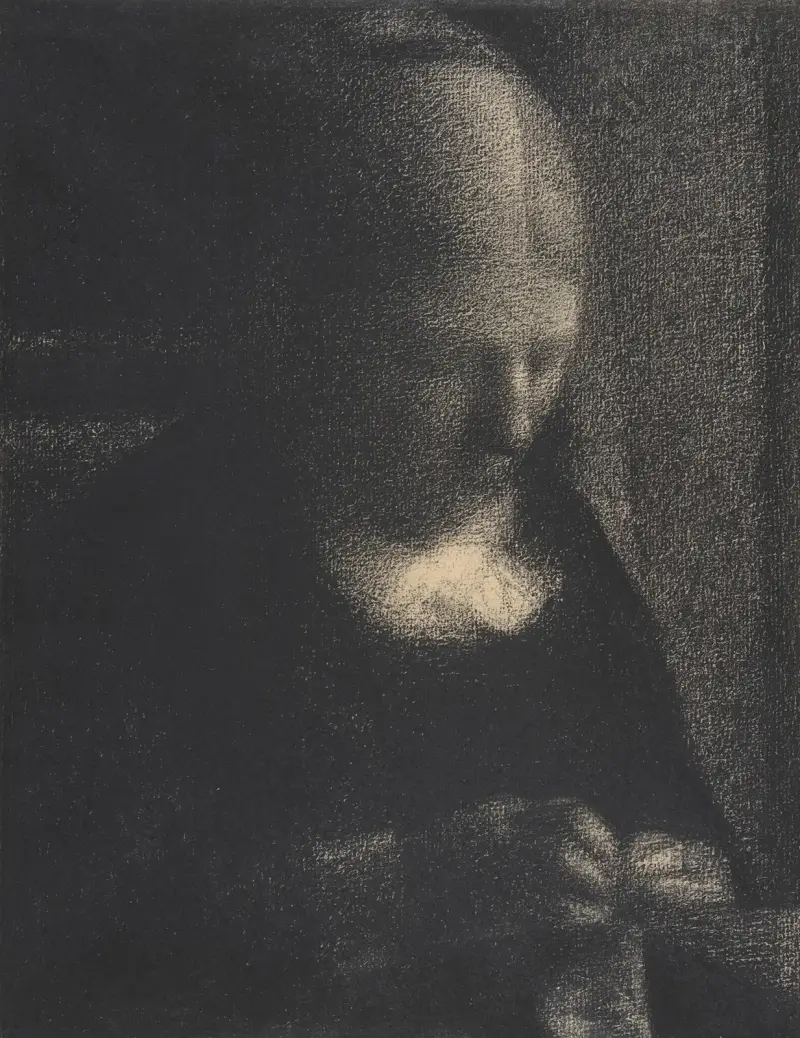 Embroidery; The Artist’s Mother av Georges Seurat
