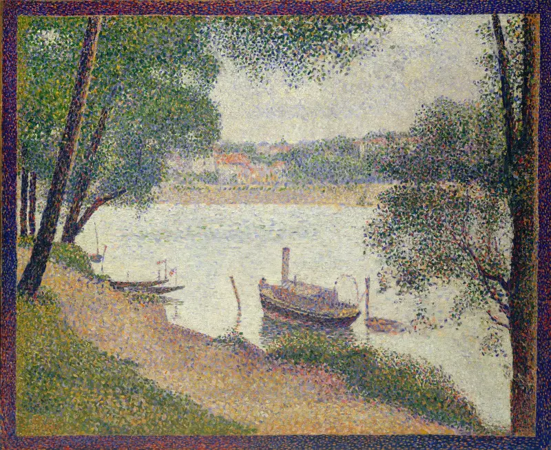 Gray Weather, Grande Jatte av Georges Seurat