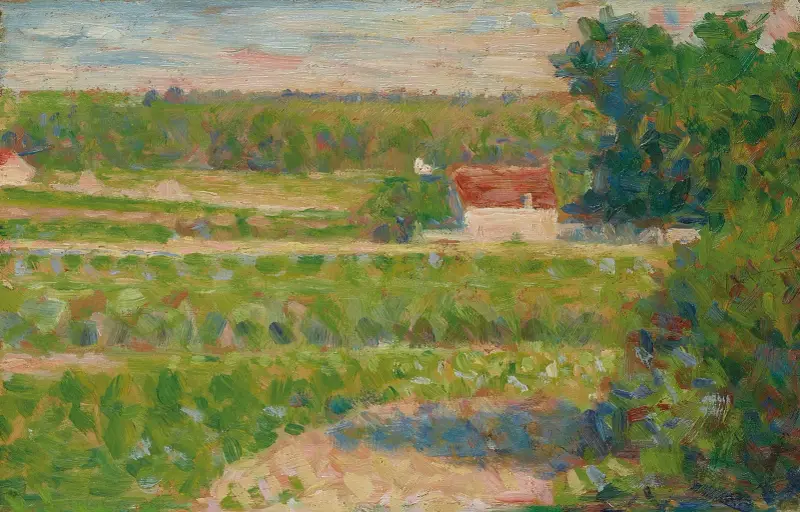 La Maison au toit rouge av Georges Seurat