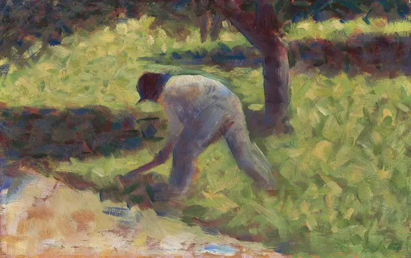 Sedlák s motykou, Georges Seurat