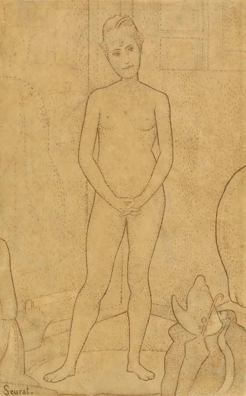 Studie nach „Die Modelle“ von Georges Seurat