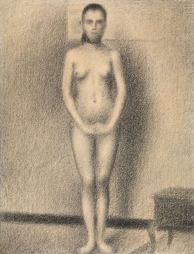 Studie für ‚Die Modellierenden‘ von Georges Seurat