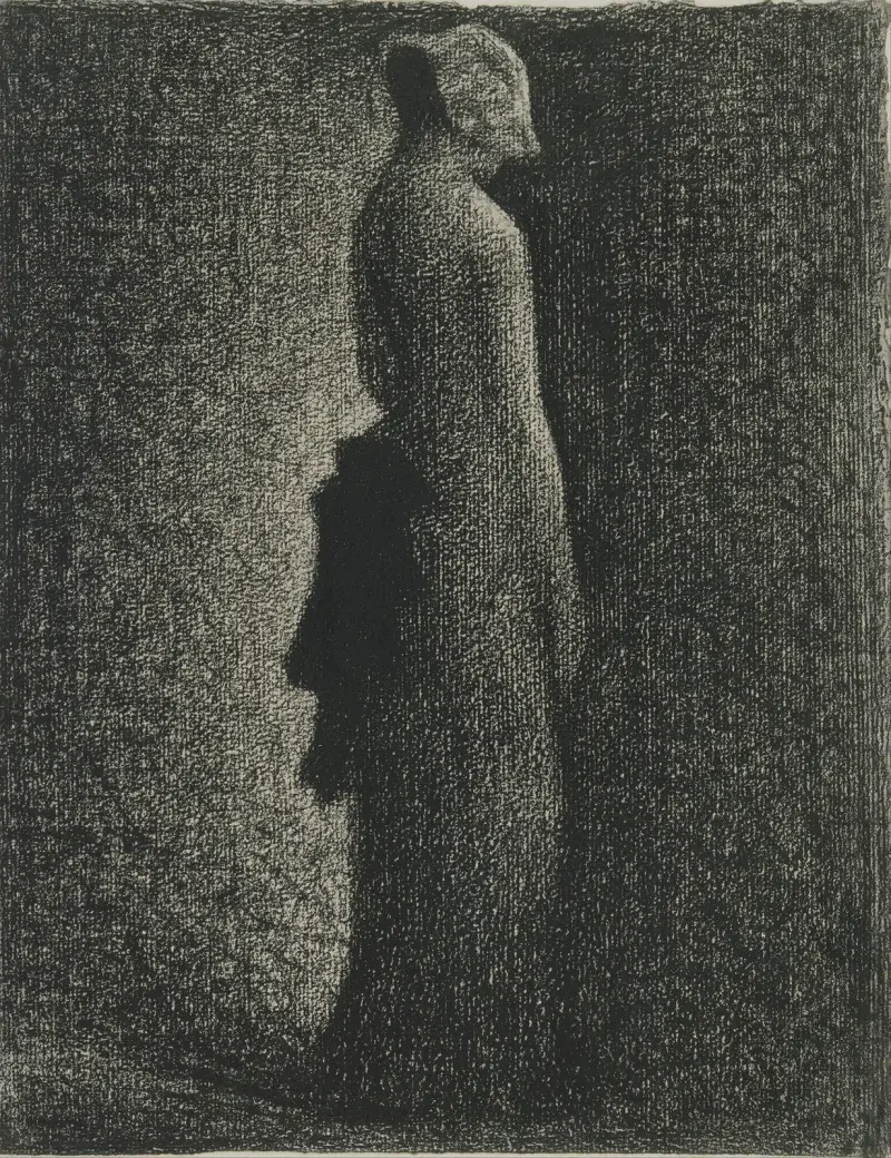 Černá stuha, Georges Seurat