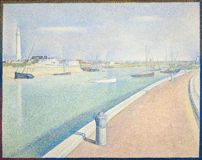 Kanalen vid Gravelines, Petit Fort Philippe av Georges Seurat
