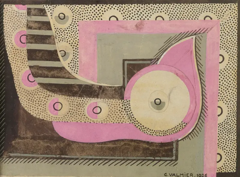 Komposition (studie för dekorativt motiv) av Georges Valmier