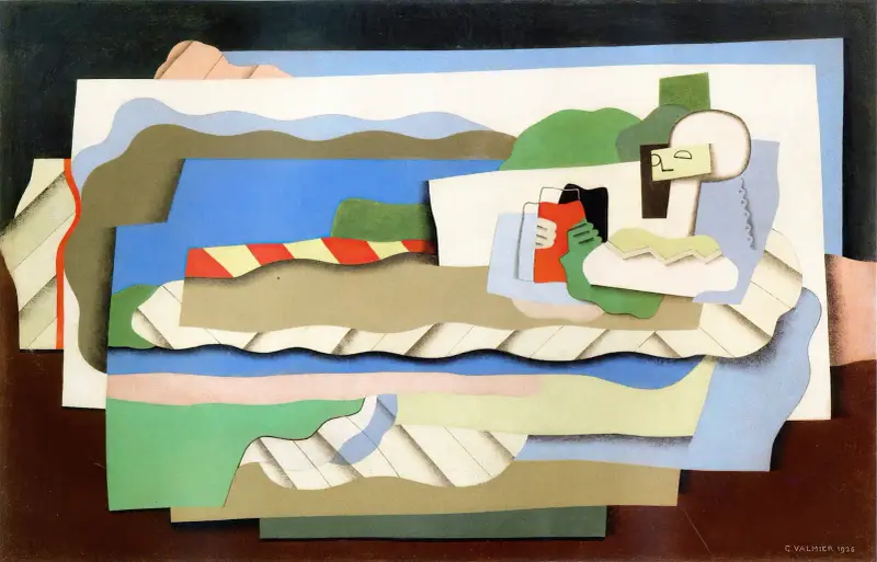 Liggande flicka av Georges Valmier