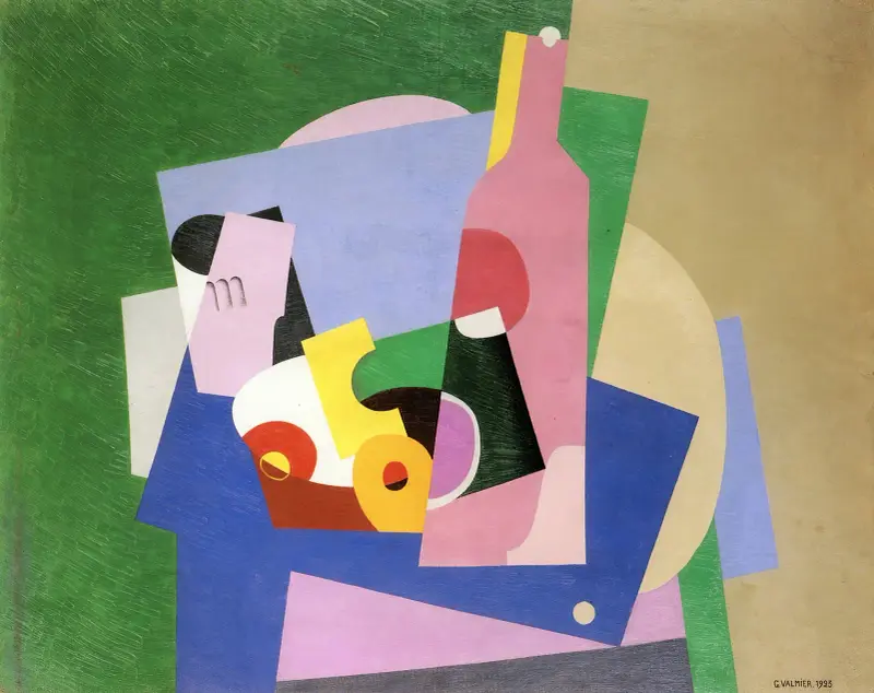 Stilleben med flaska av Georges Valmier