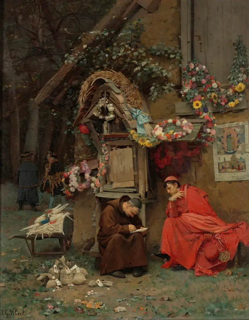Att räkna ihop sina gåvor av Jehan Georges Vibert