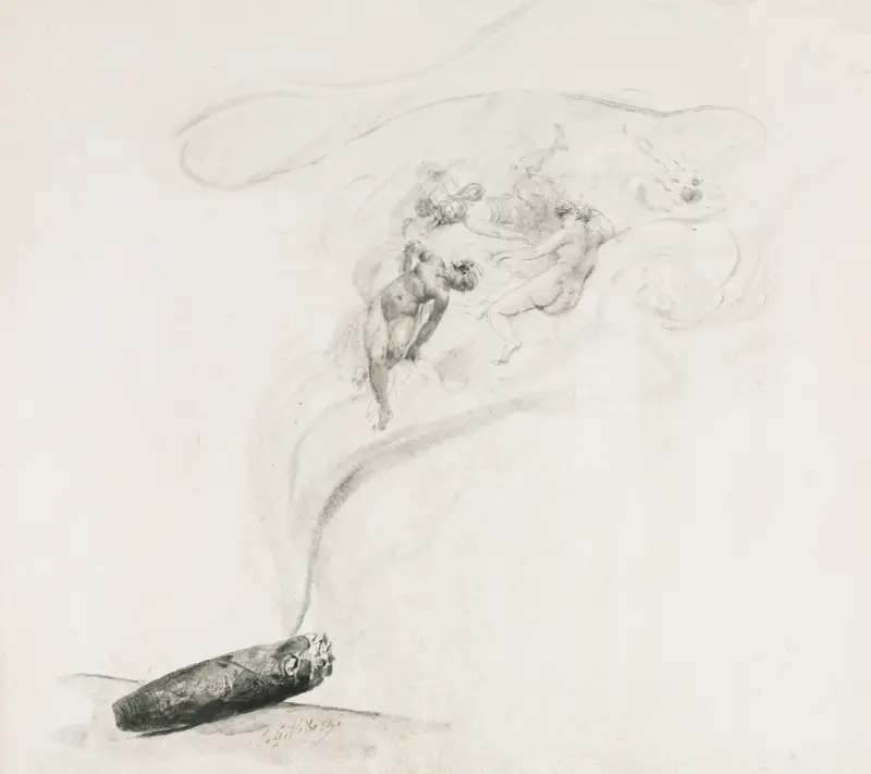 Im Rauch von Jehan Georges Vibert