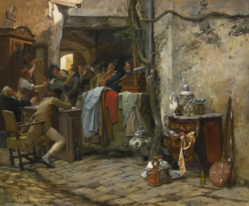 Möbelauktionen av Jehan Georges Vibert