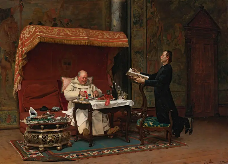 Kanonikova večeře, Jehan Georges Vibert