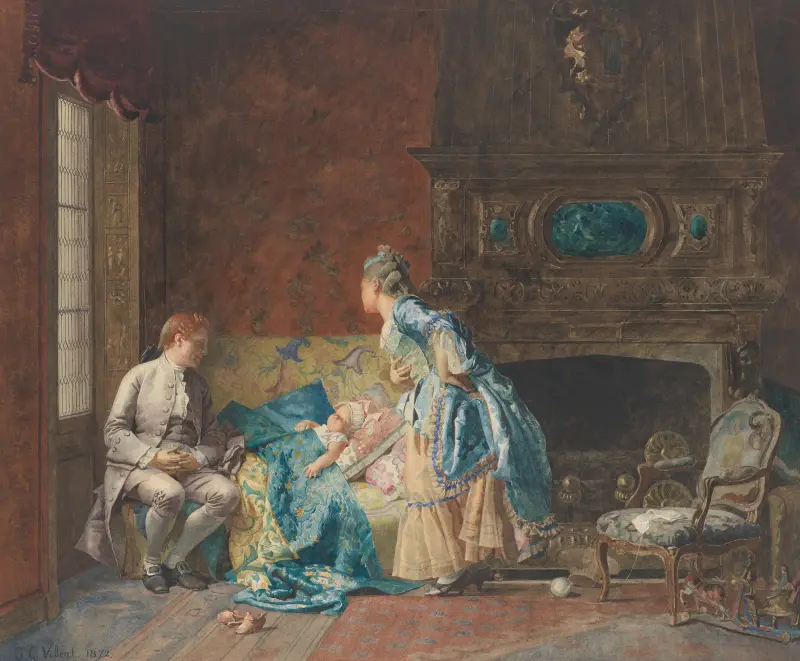 Pierwsze dziecko, Jehan Georges Vibert