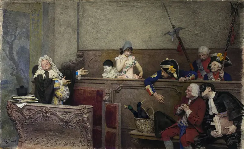 Trial of Pierrot av Jehan Georges Vibert