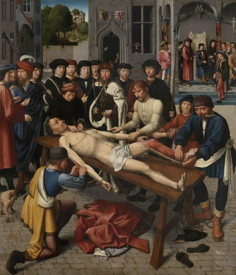 Judgement of Cambyses av Gerard David