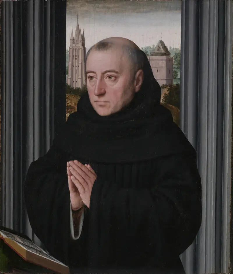 Portrait of a Monk av Gerard David