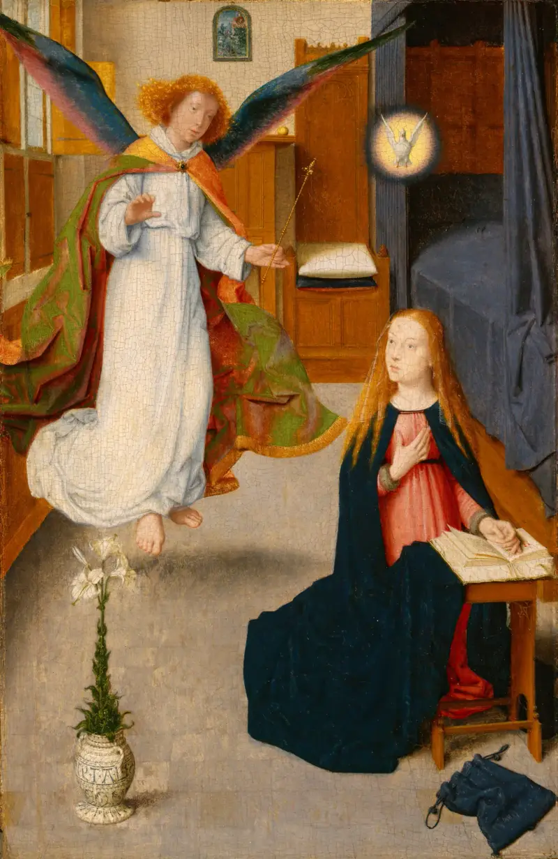 Zvěstování, 1490, Gerard David