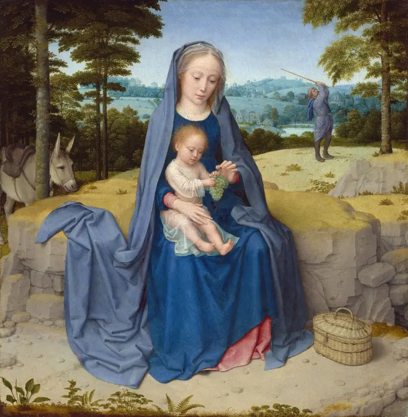 The Rest on the Flight into Egypt, 1510 av Gerard David