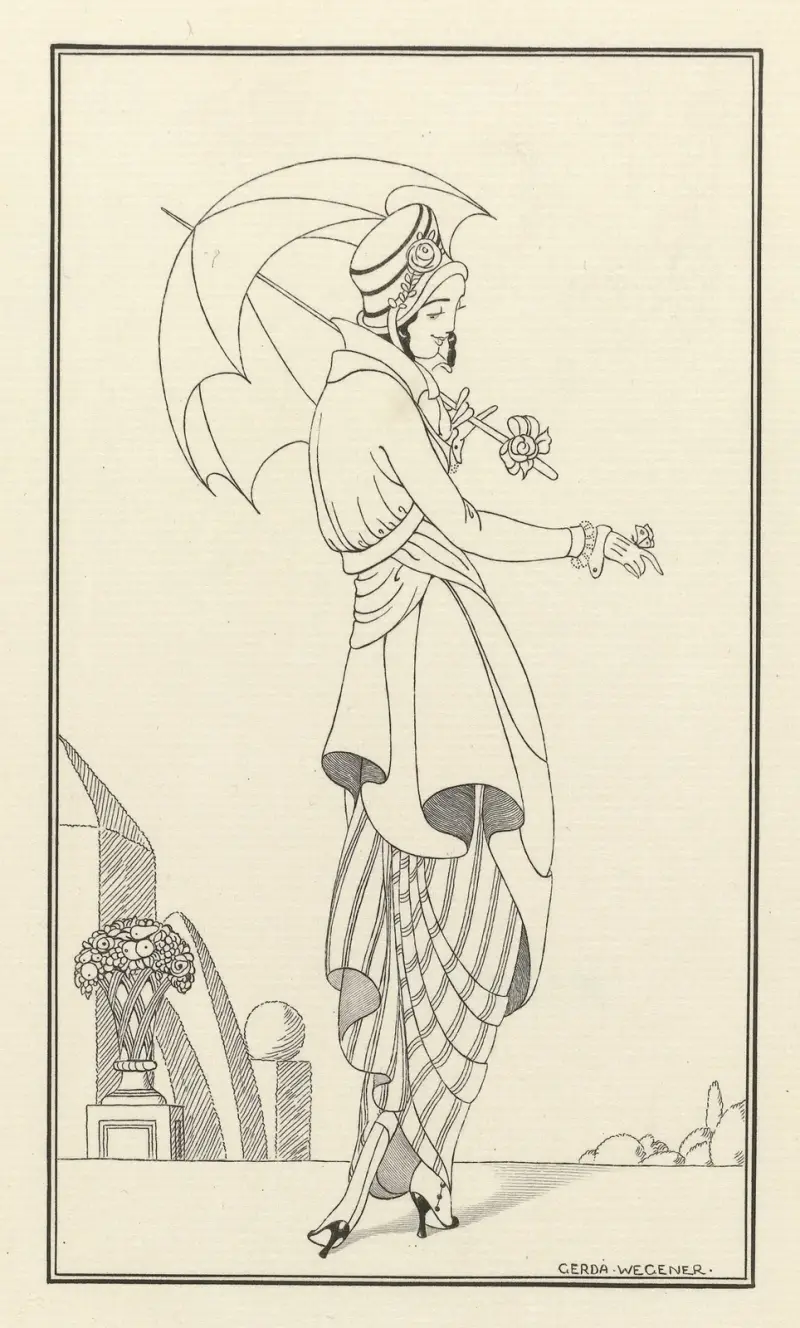 Journal des Dames et des Modes, Costumes Parisiens, 1914, No. 158 av Gerda Wegener