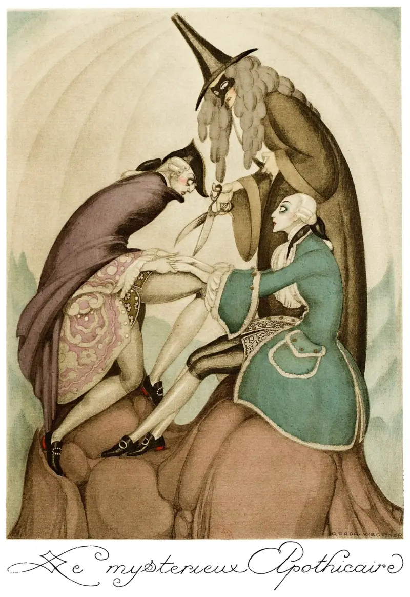 Sur talons rouges pl. 06, Gerda Wegener