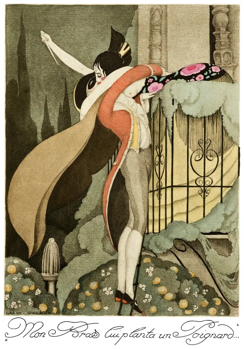 Sur talons rouges pl 12 av Gerda Wegener