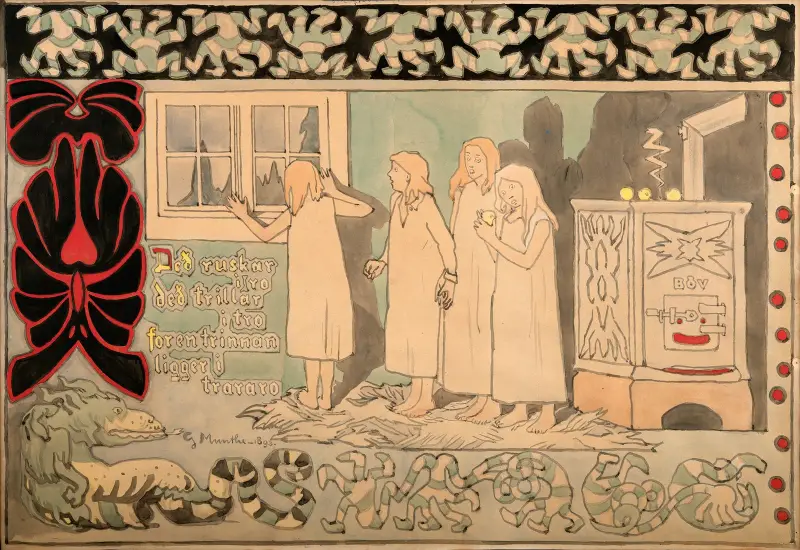 Afraid of the Dark av Gerhard Munthe