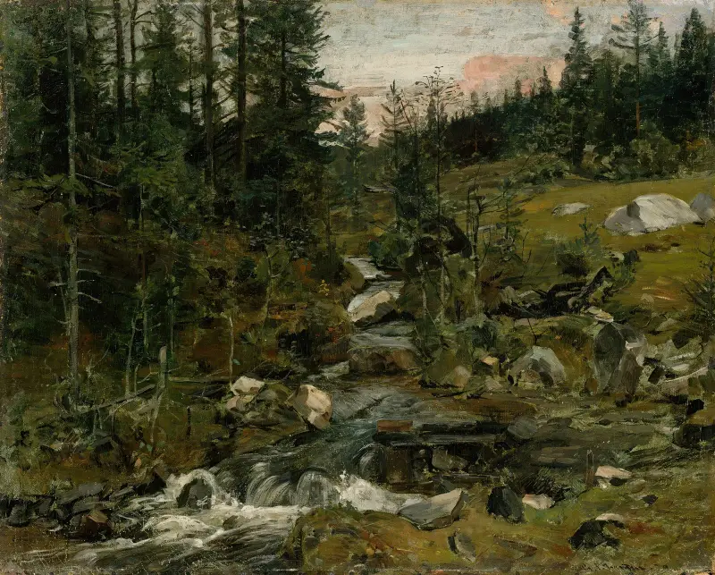 Bach bei Øylo von Gerhard Munthe