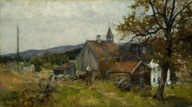 Farm, Vik at Stange av Gerhard Munthe