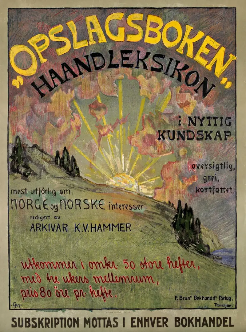 ‘Opslagsboken’ Haandleksikon i nyttig kundskap av Gerhard Munthe