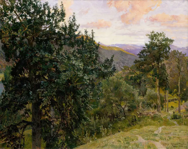 Pohled z Vågå, Gerhard Munthe