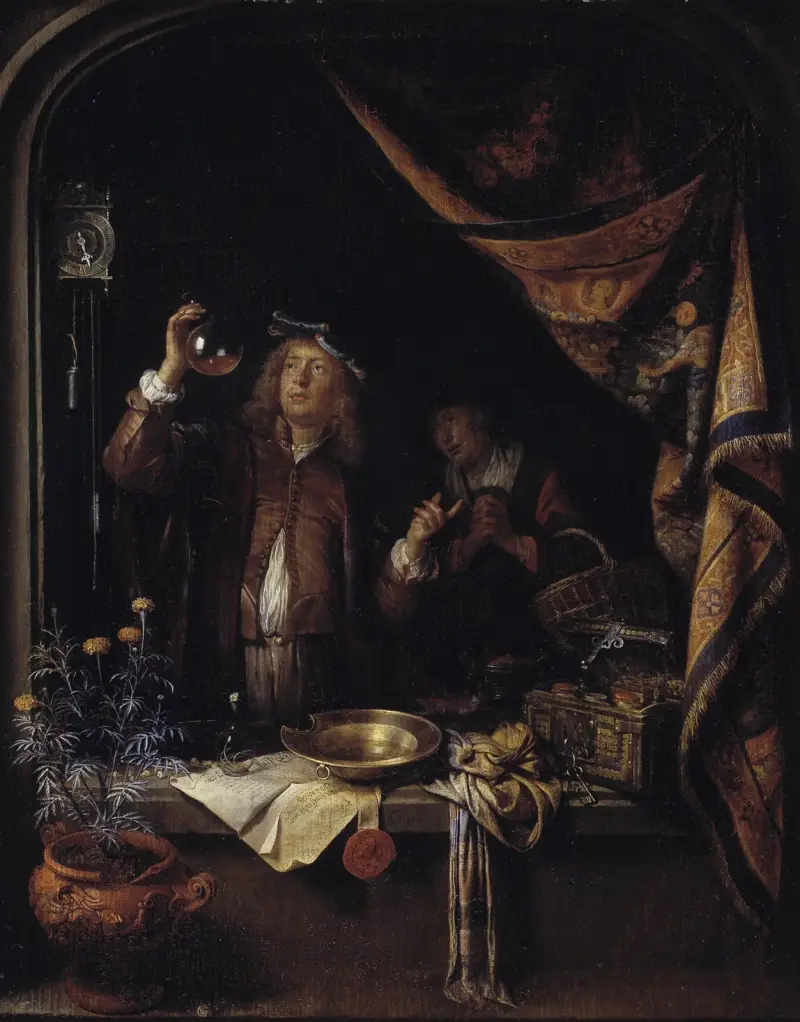 Ett läkarbesök av Gerrit Dou