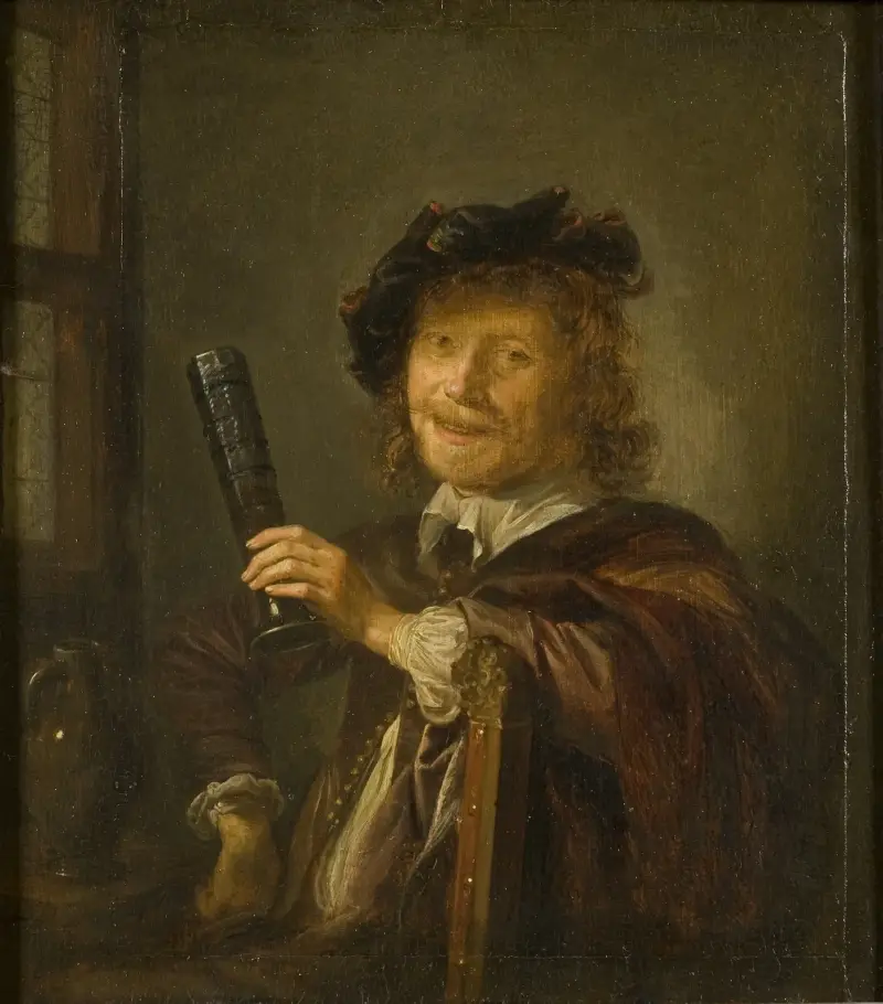 Porträtt av en man av Gerrit Dou