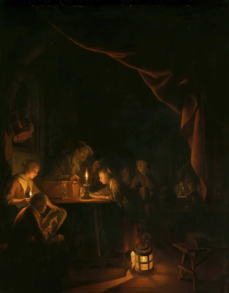 Noční škola, Gerrit Dou
