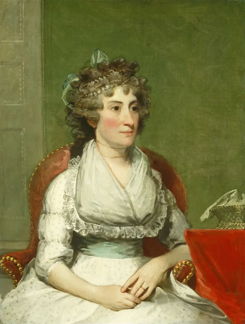 Catherine Yates Pollock (Mrs. George Pollock) av Gilbert Stuart