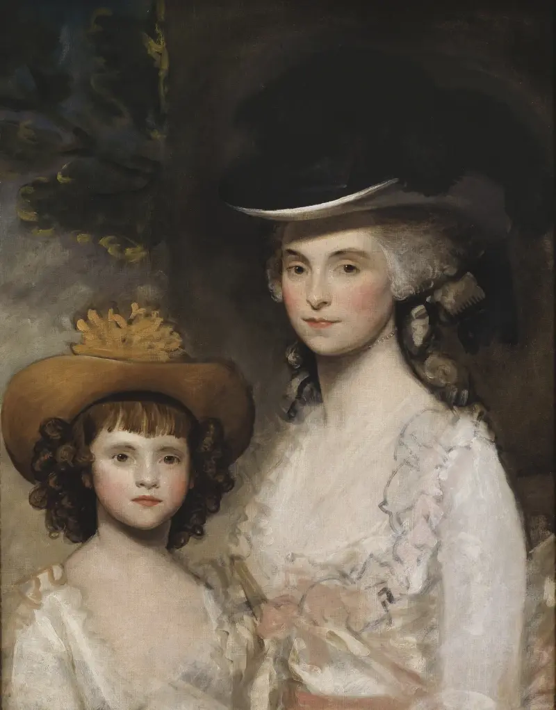 Mrs. Blades och hennes dotter av Gilbert Stuart