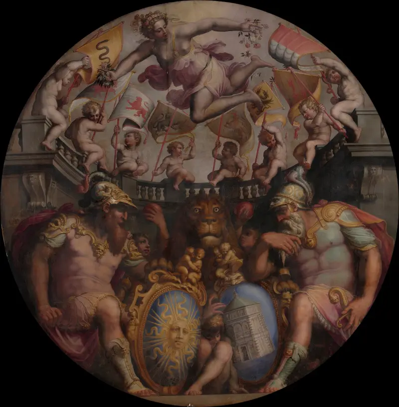 Allegories of the Quarters of San Giovanni and Santa Maria Novella av Giorgio Vasari