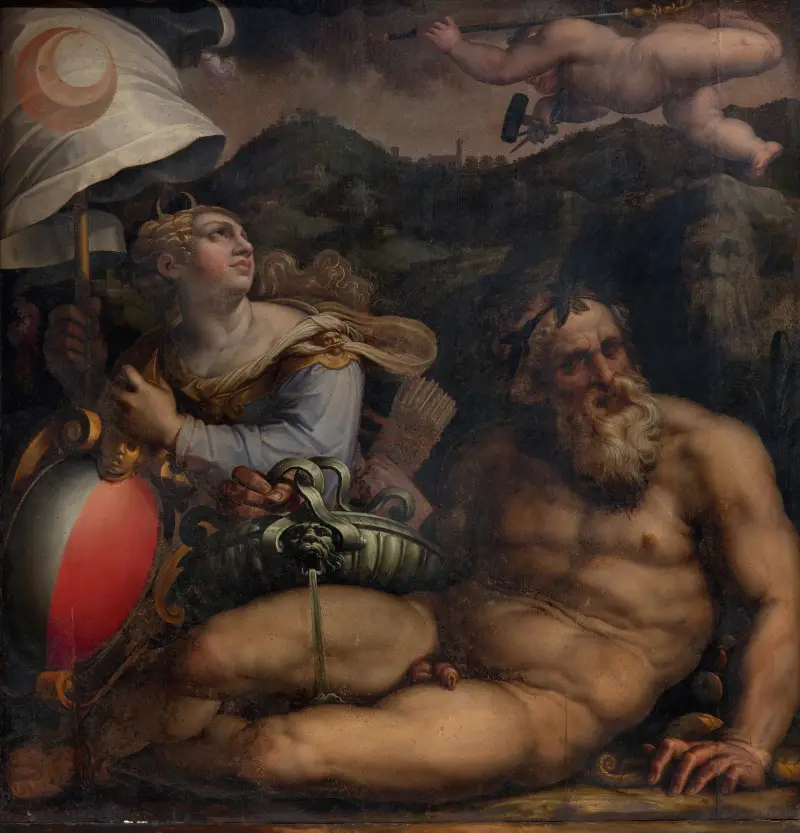 Allegory of Fiesole av Giorgio Vasari