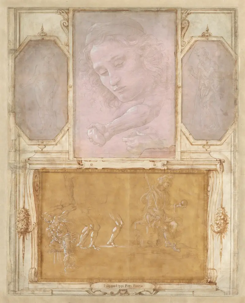 Strona z „Libro de’ Disegni”, Giorgio Vasari