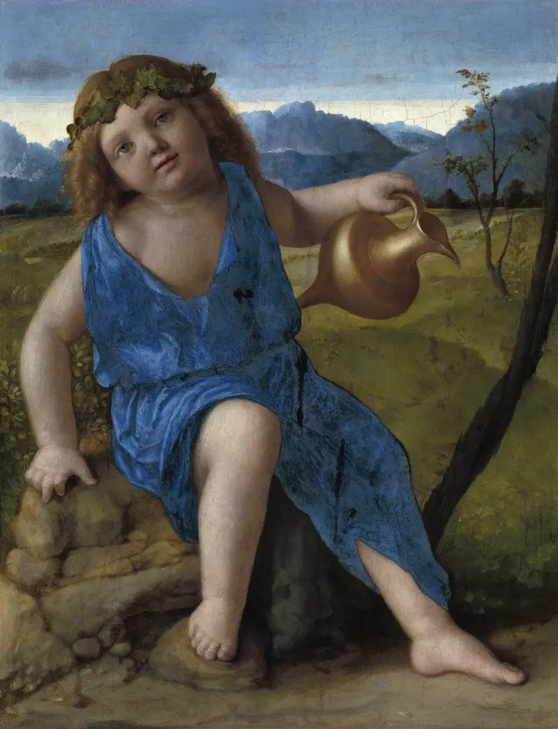 The Infant Bacchus (Probably 1505-1510) av Giovanni Bellini