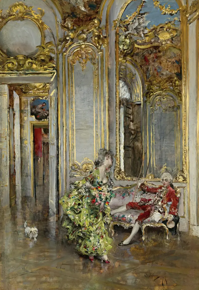 A friend of the marquis av Giovanni Boldini