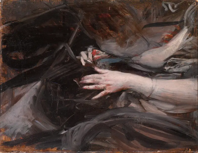 Frauenhände beim Nähen (c1906) av Giovanni Boldini