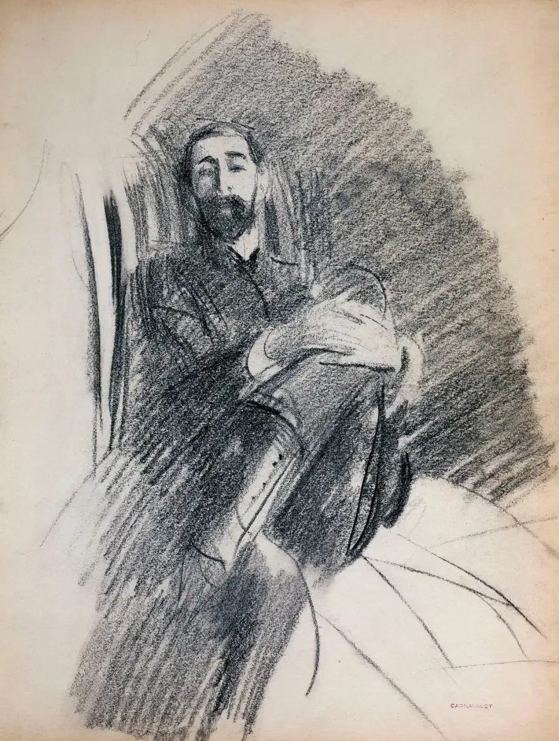 Homme assis von Giovanni Boldini